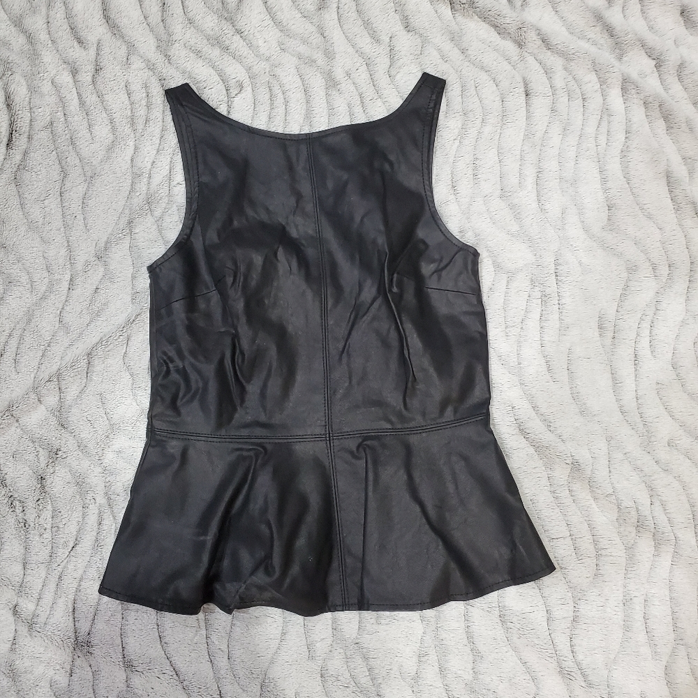 ZARA BLACK PEPLUM TOP